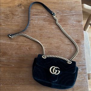 Gucci velvet Marmont bag
